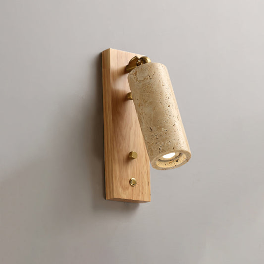Ouglres Wall Lamp – Sophisticated Yellow Travertine Design 0