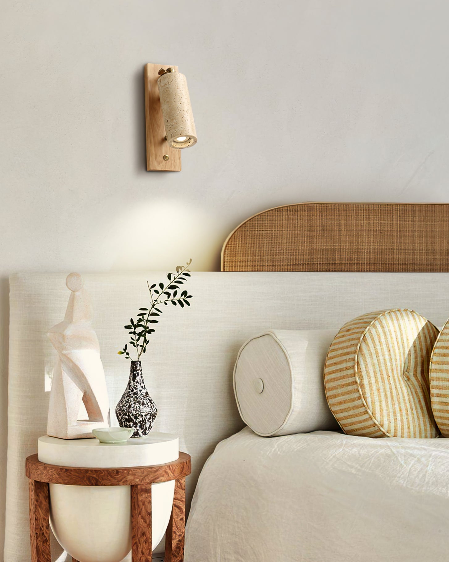 Ouglres Wall Lamp – Sophisticated Yellow Travertine Design 5