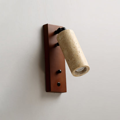Ouglres Wall Lamp – Sophisticated Yellow Travertine Design 7