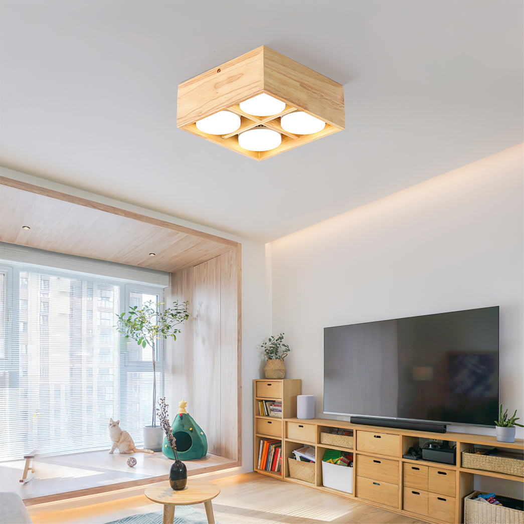 Ozawa Flush Mount Ceiling Light – Modern Aesthetic with Cozy Illumination 2