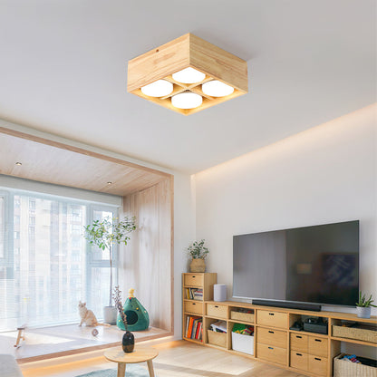 Ozawa Flush Mount Ceiling Light – Modern Aesthetic with Cozy Illumination 2