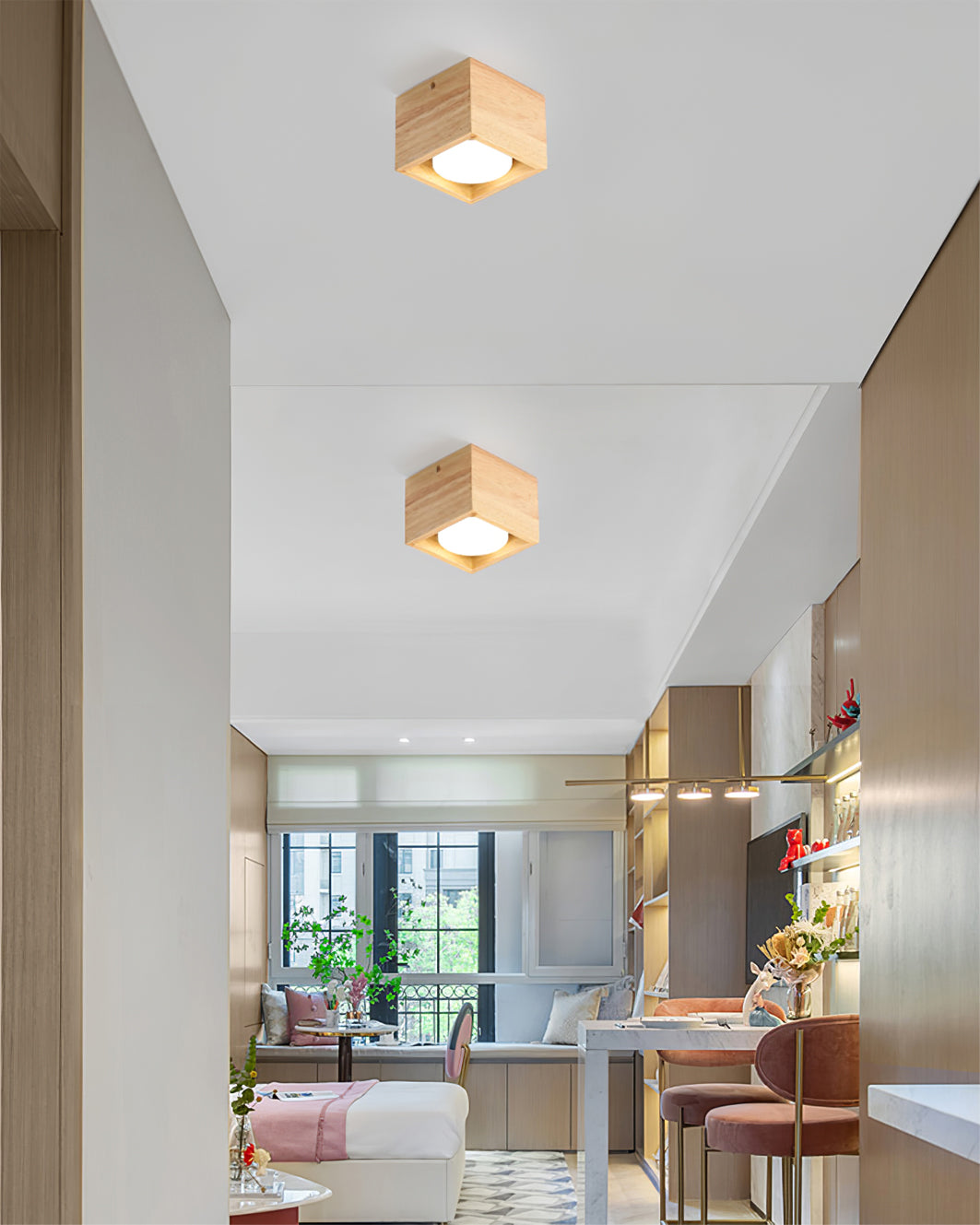 Ozawa Flush Mount Ceiling Light – Modern Aesthetic with Cozy Illumination 6