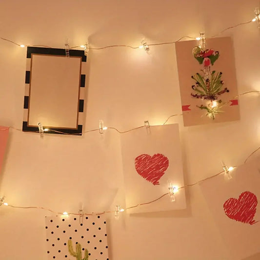Photo Clip Light Chain Indoor – Charming Illumination for Your Memories 0