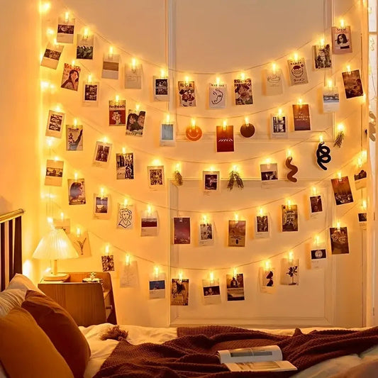 Photo Clip Light Chain Indoor – Charming Illumination for Your Memories 1