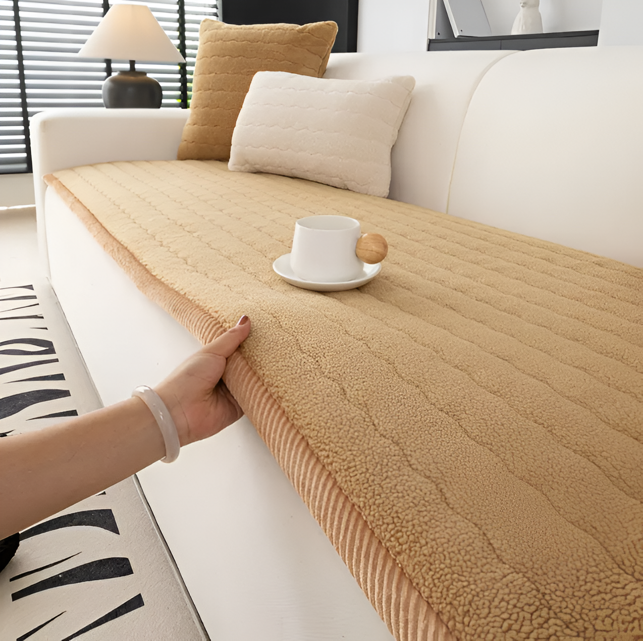 PolyPlush Sofa Cover – Cozy Style with Ultimate Protection 8