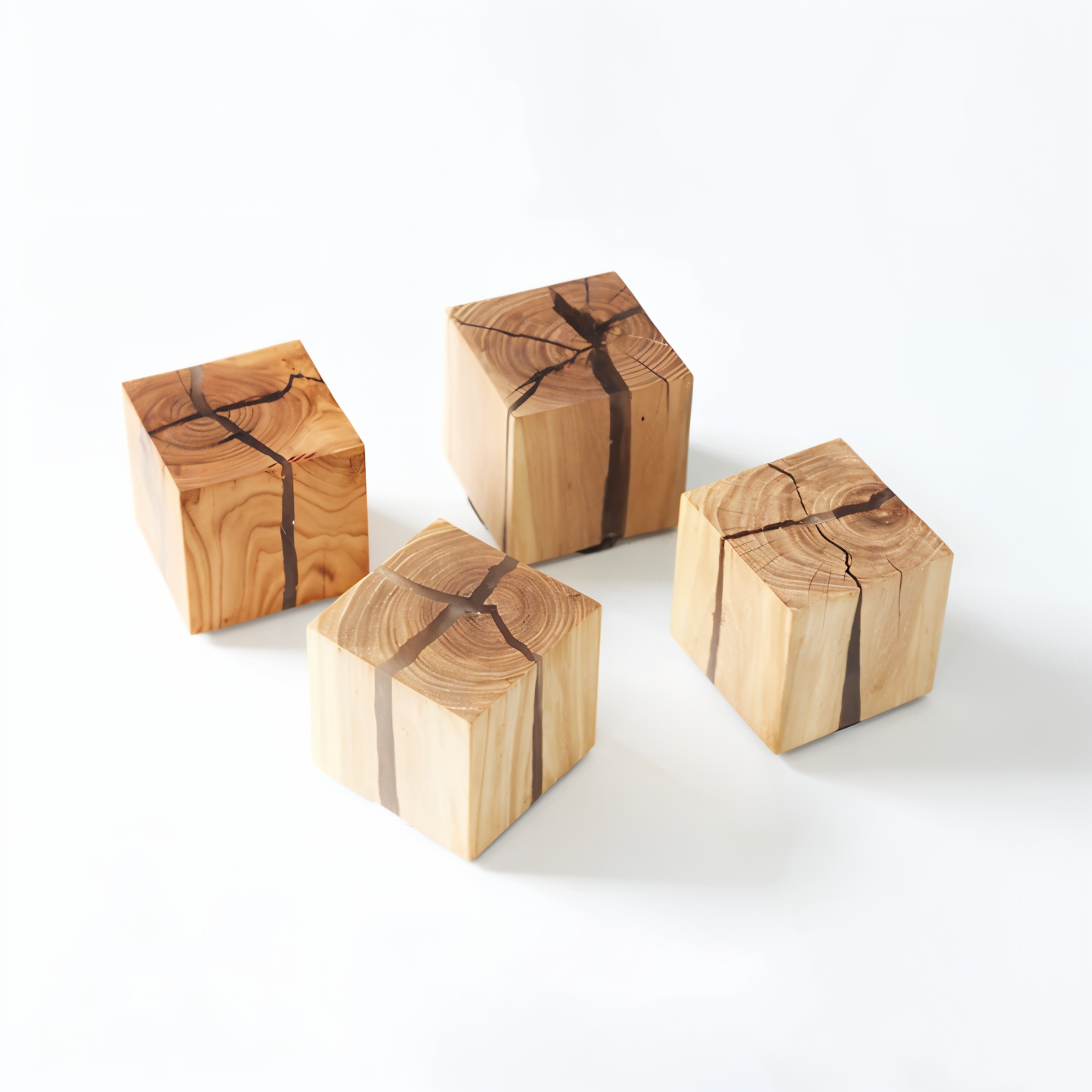 QuadCrackle Wall Light Wood – Artistic Illumination For Unique Ambiance 7