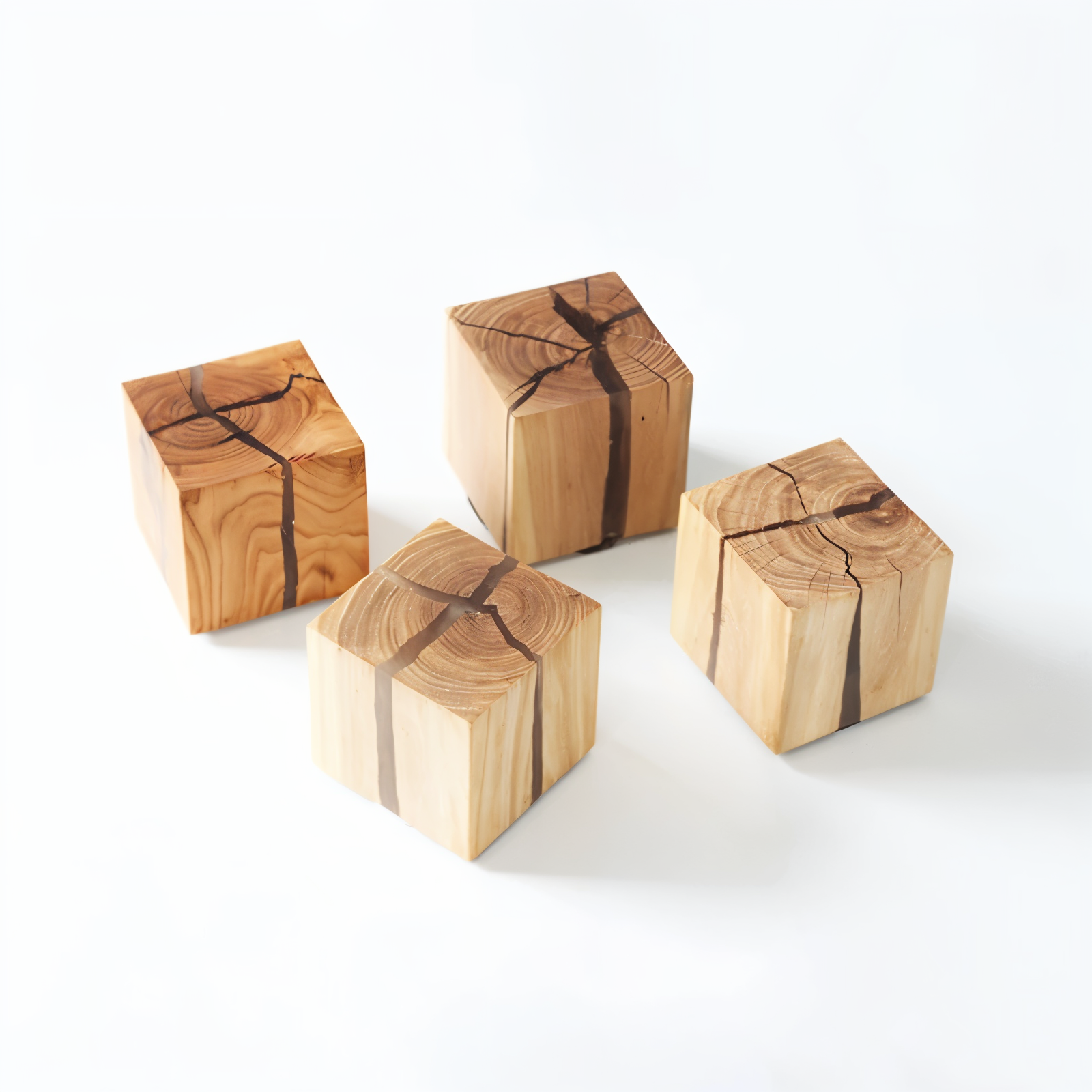 QuadCrackle Wall Light Wood – Artistic Illumination For Unique Ambiance 7