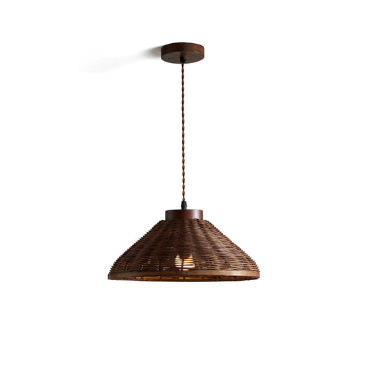 Rasa Rattan Pendant Light – Elegant Warm Glow for Contemporary Spaces 1