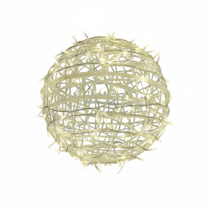 Rattan Ball Outdoor Fairy Lights – Enchanting Glow for Magical Evenings 1