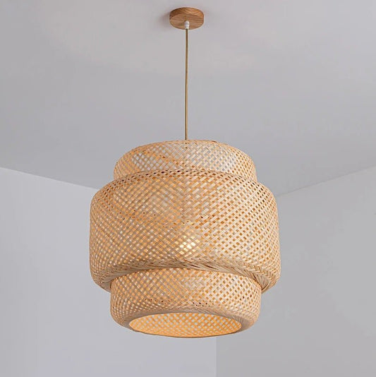 Rattan Pendant Light Boho Style – Artisan Craft for Inviting Atmosphere 0
