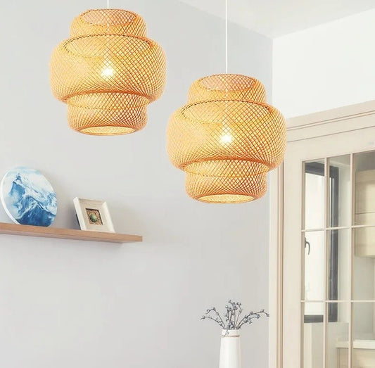 Rattan Pendant Light Boho Style – Artisan Craft for Inviting Atmosphere 1