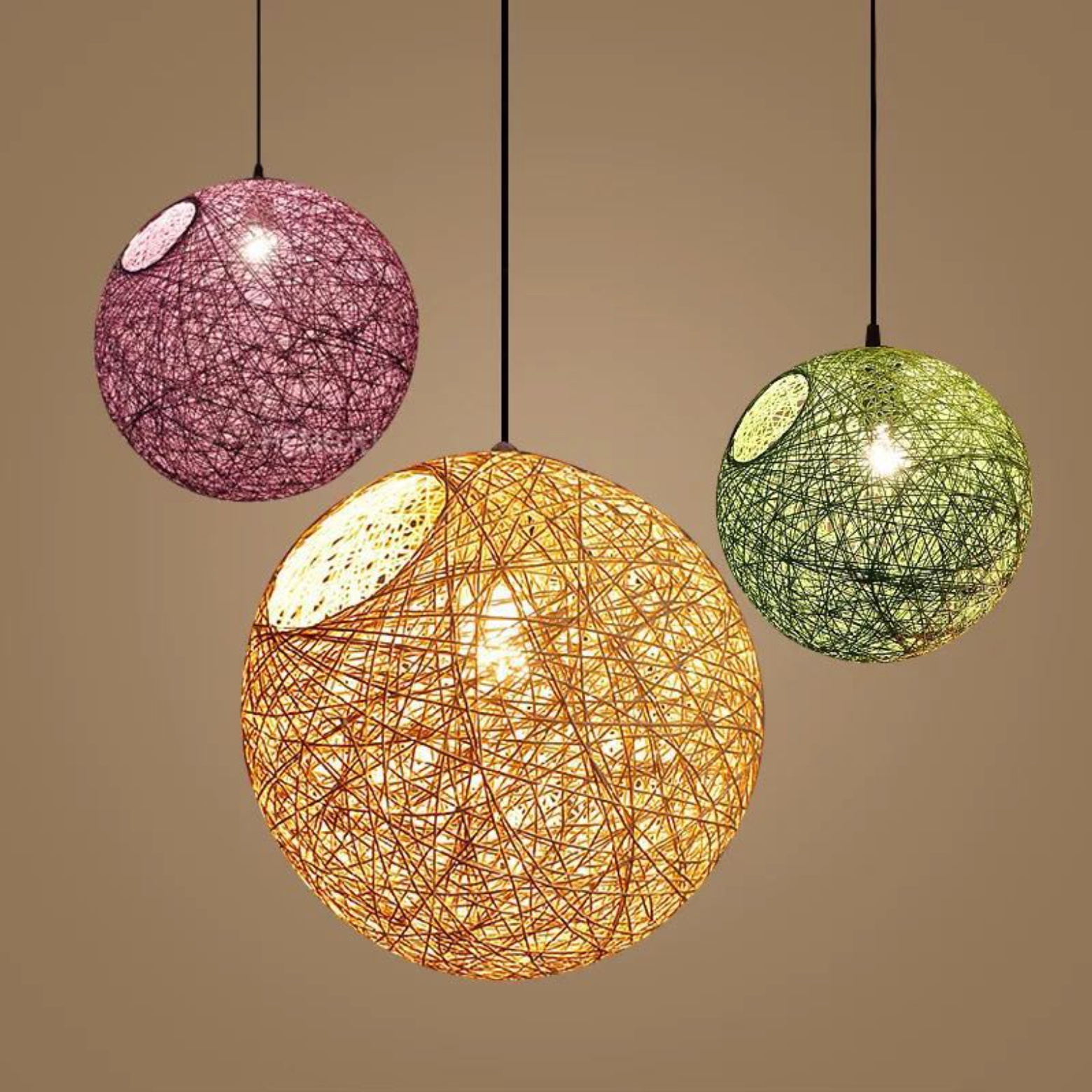 Rattan Pendant Light Hanging Ball – Unique Design for Cozy Atmosphere 1