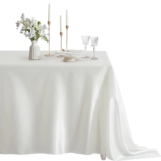 Rectangular Satin Tablecloth – Elevate Your Event Decor 0