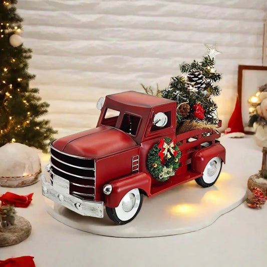 Red Christmas Car Decoration – Charming Illumination for Outdoor Festivities 0
