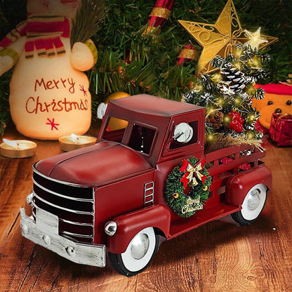 Red Christmas Car Decoration – Charming Illumination for Outdoor Festivities 1
