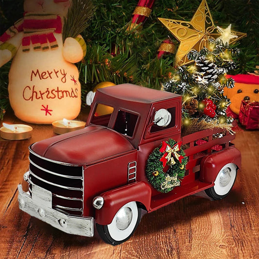 Red Christmas Car Decoration – Charming Illumination for Outdoor Festivities 1