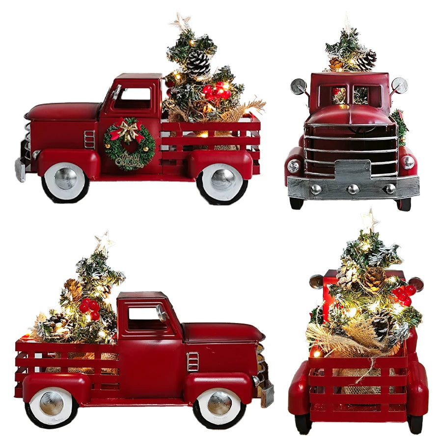 Red Christmas Car Decoration – Charming Illumination for Outdoor Festivities 2