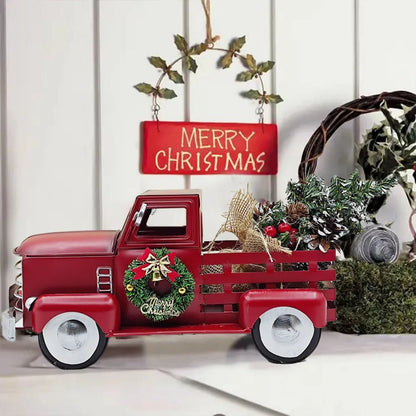 Red Christmas Car Decoration – Charming Illumination for Outdoor Festivities 3