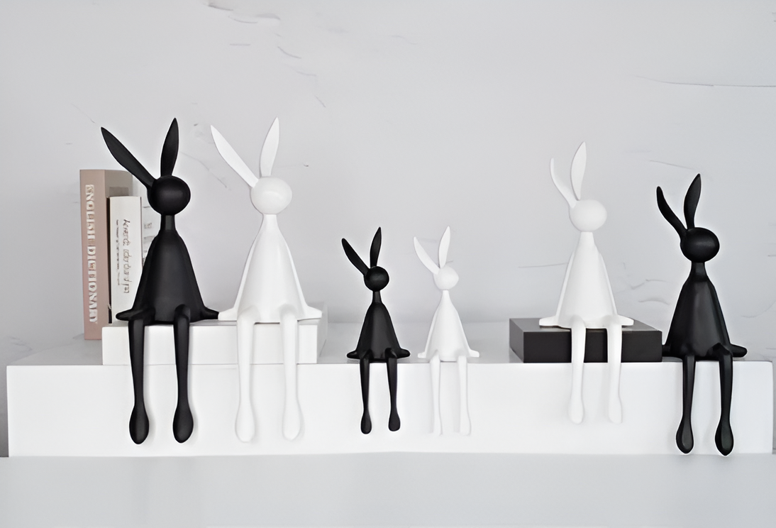 ResinLux Easter Bunny Decoration – Playful Charm for Festive Elegance 5