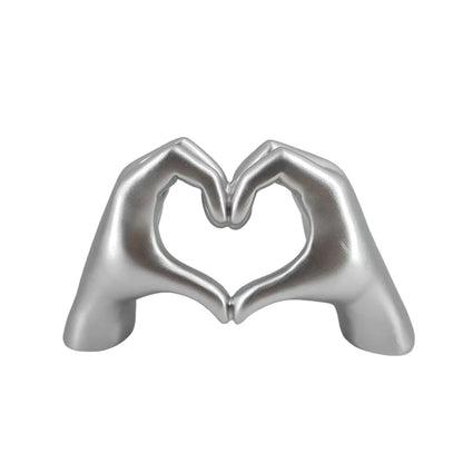 Resin Love Gesture Statues – Unique Art Piece for Serene Spaces 1