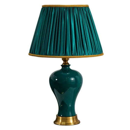 Retro Ceramic Table Lamp – Stylish Glow for Cozy Spaces 1