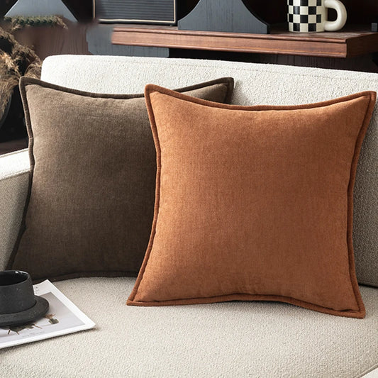 Retro Soft Chenille Throw Pillow Covers – Stylish Comfort for Any Living Space 0