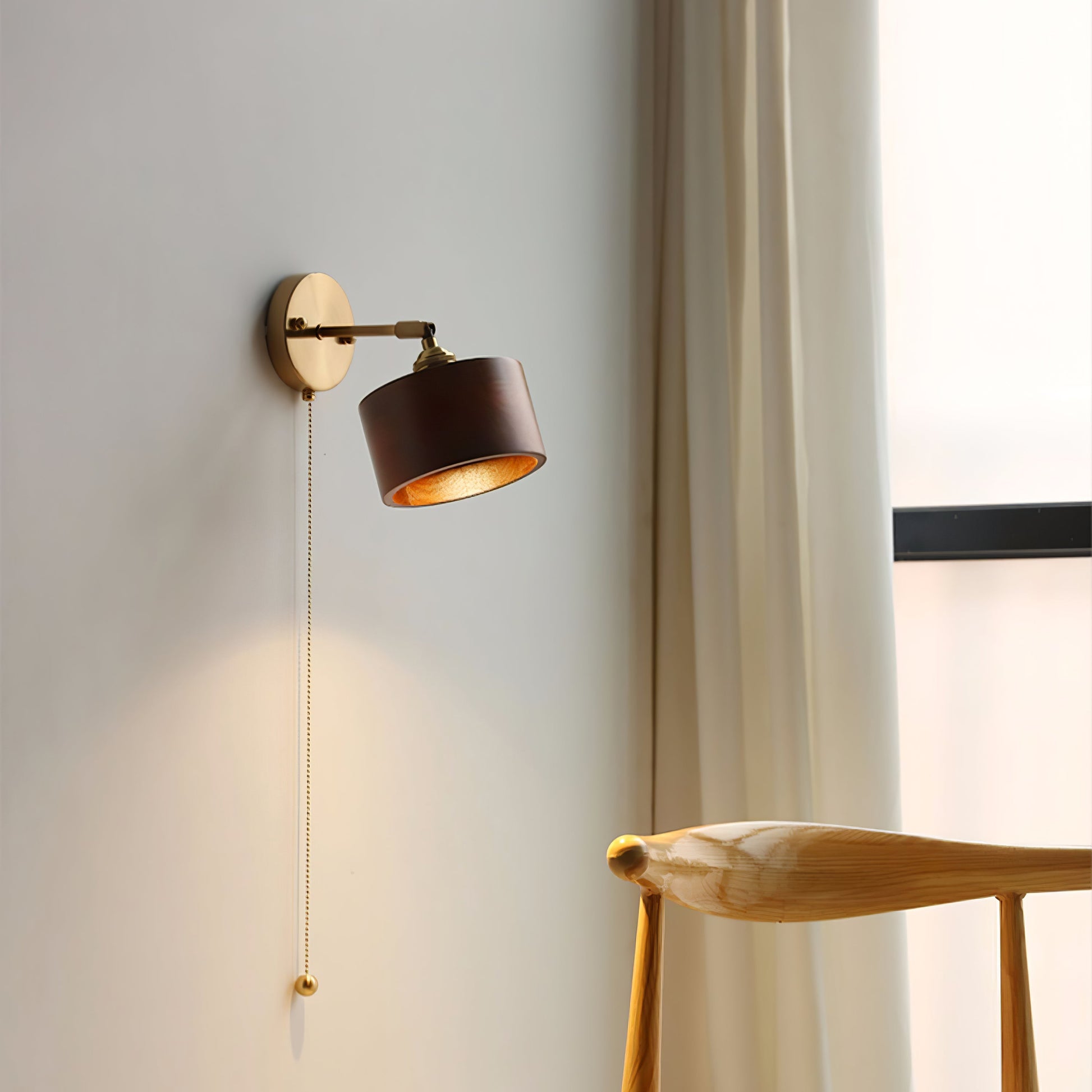 Rotatable Wood Wall Lamp – Elegant Design for Modern Spaces 7