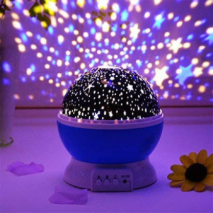 Rotating LED Star Moon Night Lamp – Transform Your Space With Dreamy Projections 0