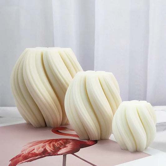 Rotation Column Candle Mold – Unique Geometric Shape for Creative Crafts 1