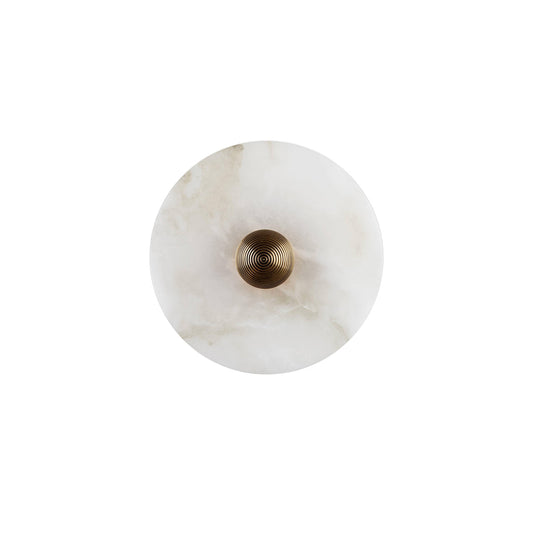 Round Alabaster Wall Lamp – Timeless Elegance with Soft Illumination 0