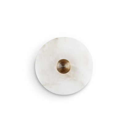 Round Alabaster Wall Lamp – Timeless Elegance with Soft Illumination 1