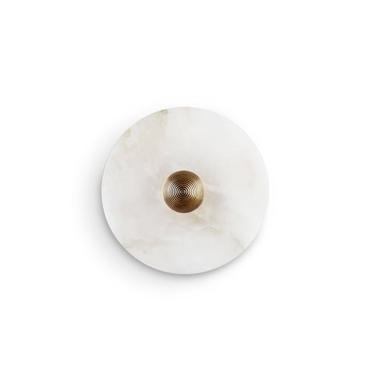 Round Alabaster Wall Lamp – Timeless Elegance with Soft Illumination 1