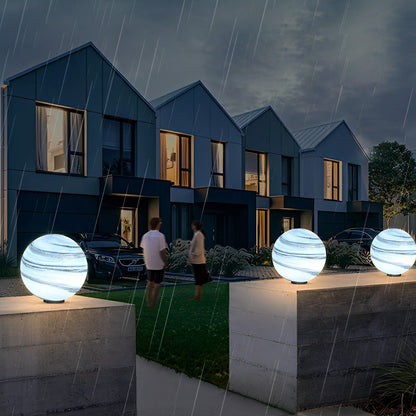 Round Glass Planet Outdoor Lights – Elegant Illumination for Your Garden 5