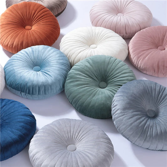 Round Pouf Throw Pillow – Elegant Cushion for Cozy Spaces 0