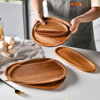 Royal Acacia Wood Serving Tray – Stylish Serveware for Memorable Gatherings 2