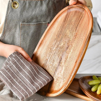 Royal Acacia Wood Serving Tray – Stylish Serveware for Memorable Gatherings 4