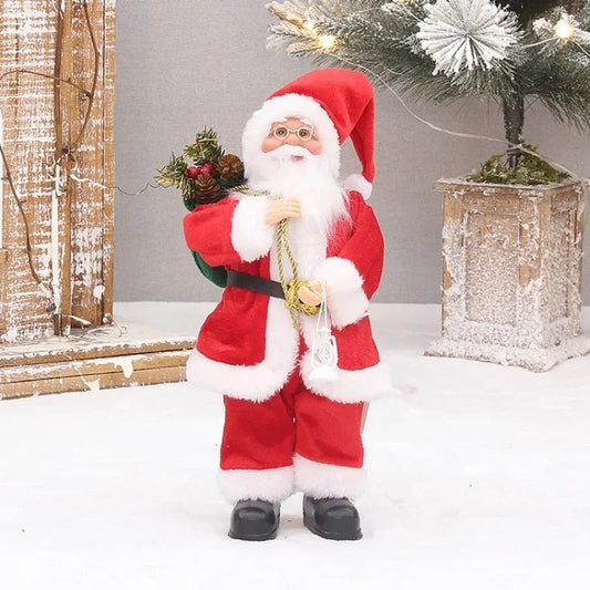 Santa Claus Doll With Gift Bag – Festive Decoration For Joyful Moments 0