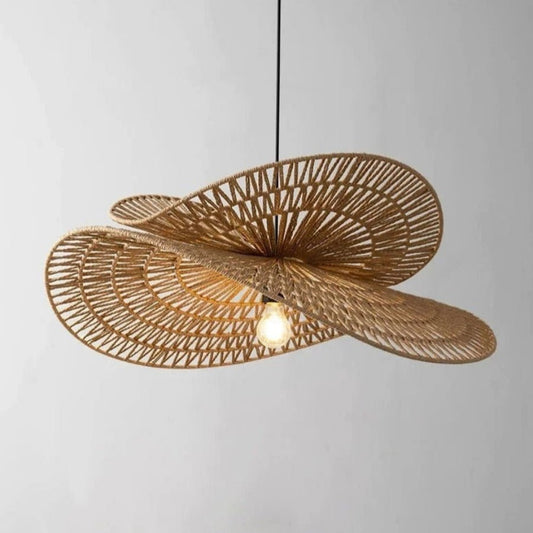 Sanur Double Layer Rattan Pendant Lamp – Handmade Lighting for Cozy Ambiance 0