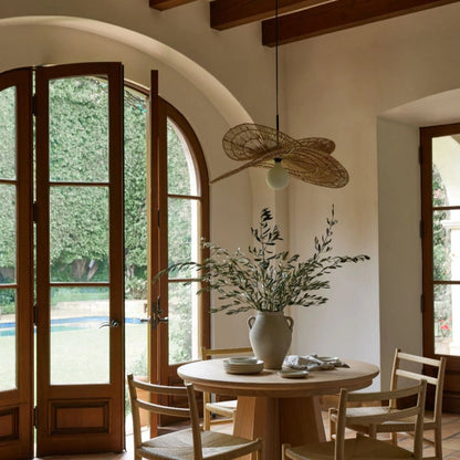 Sanur Double Layer Rattan Pendant Lamp – Handmade Lighting for Cozy Ambiance 7