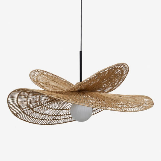 Sanur Double Layer Rattan Pendant Lamp – Handmade Lighting for Cozy Ambiance 9
