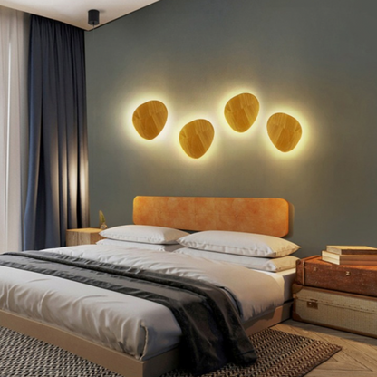 Scandinavian LED Wall Light Oval – Stylish Wooden Fixture for Inviting Spaces 2