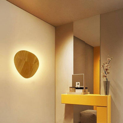 Scandinavian LED Wall Light Oval – Stylish Wooden Fixture for Inviting Spaces 3
