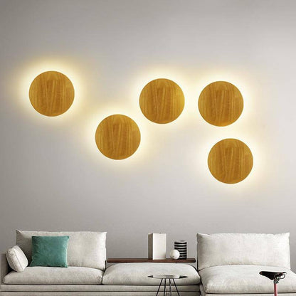 Scandinavian LED Wall Light Oval – Stylish Wooden Fixture for Inviting Spaces 5