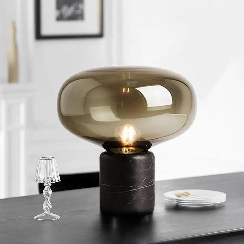 Scandinavian Table Lamp – Cozy Amber Glow for Elegant Spaces 1