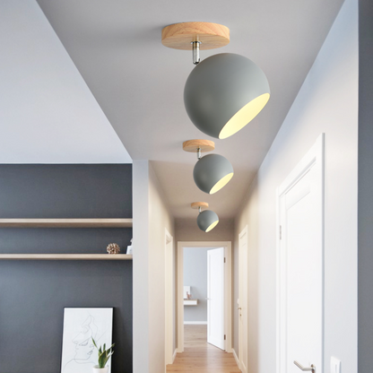 Scandinavian Wooden Ceiling Light Fixture – Elegant Design with Adjustable Glow 2