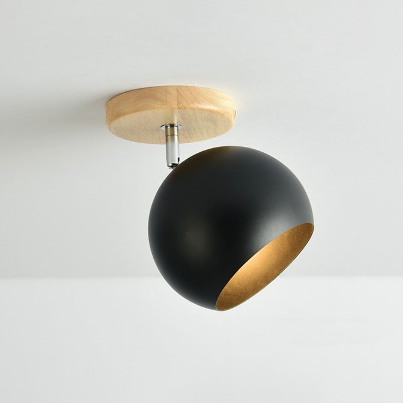 Scandinavian Wooden Ceiling Light Fixture – Elegant Design with Adjustable Glow 6