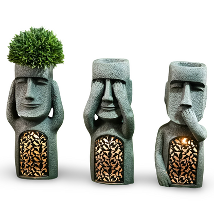 Sensory Trio Solar Garden Statues – Magical Illumination for Outdoor Serenity 8