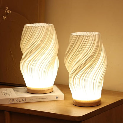 Serene Wavecrest Floor Lamp – Calming Ambiance with Elegant Design 2
