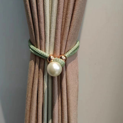 **Shiny Beaded Curtain Tieback Set** – Elegant Touch for Any Room 13