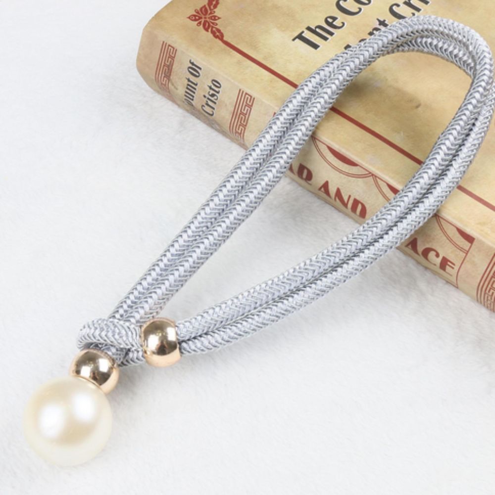 **Shiny Beaded Curtain Tieback Set** – Elegant Touch for Any Room 6